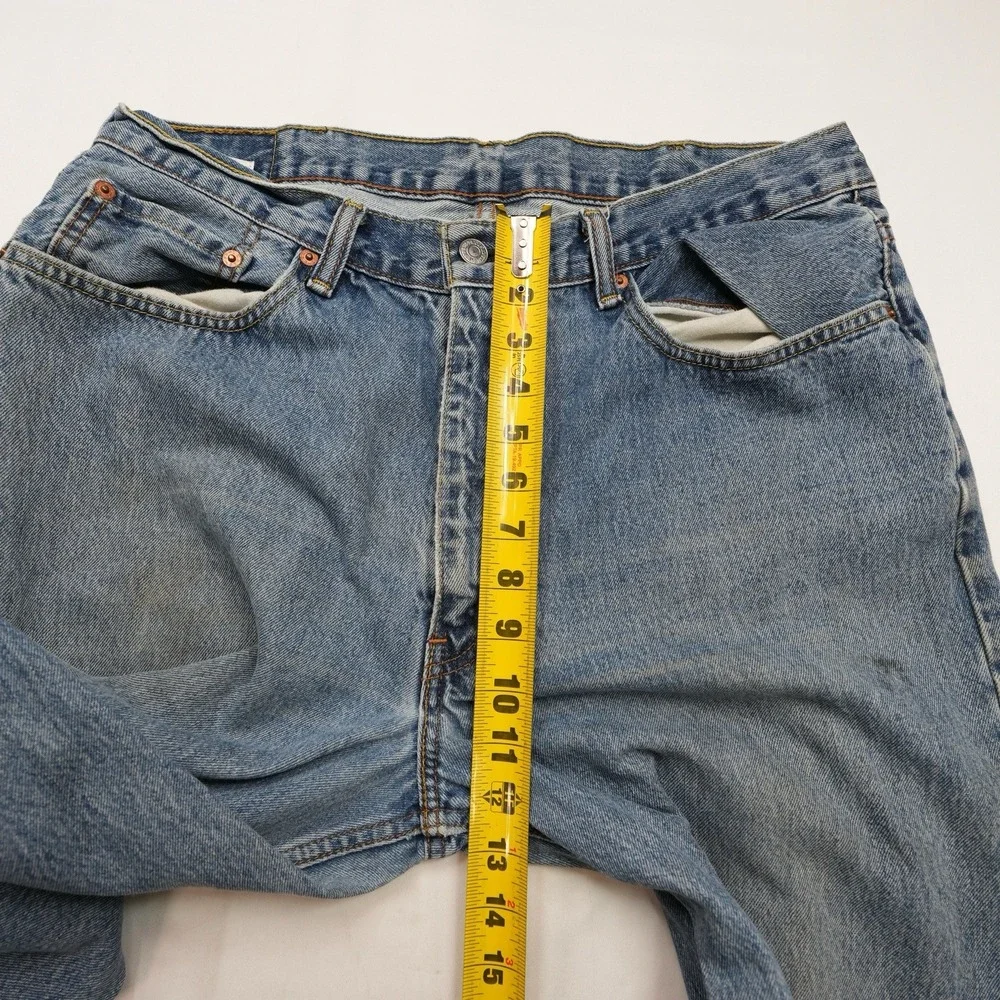 Levi's 550‎ Men's Relaxed Fit Jeans (fits 36x34) Blue Medium Wash Denim Casual